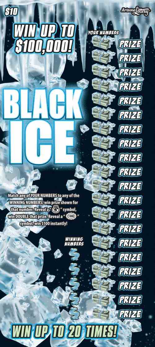 Blazing Heat/Black Ice scratchcard - game number #1468 - front