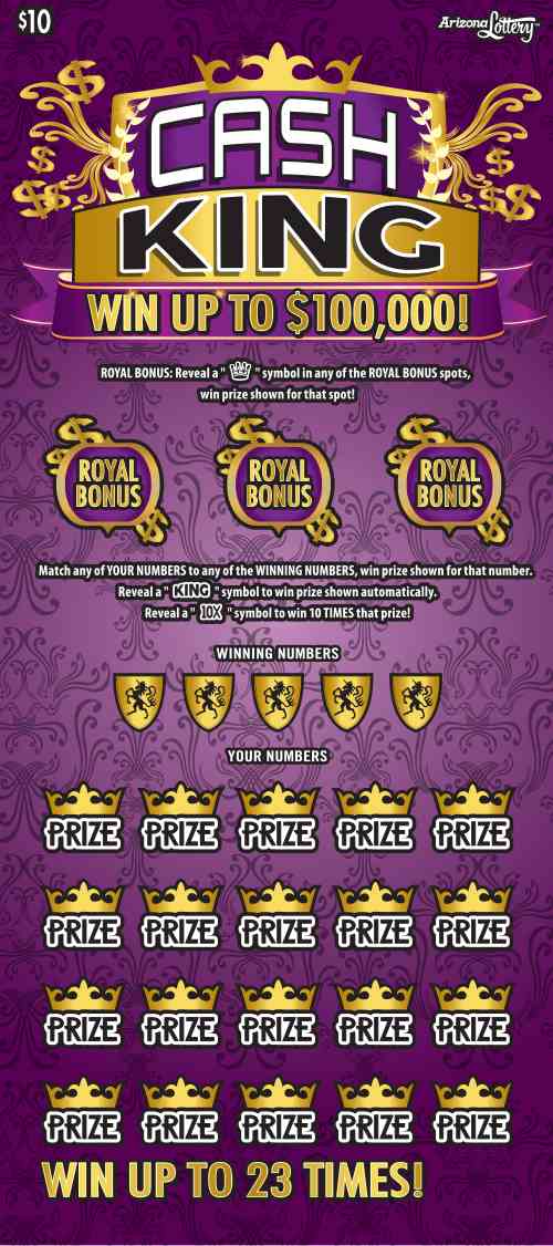 Cash King scratchcard - game number #1512 - front