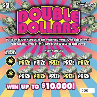 Double Dollars scratchcard - game number #1446 - front