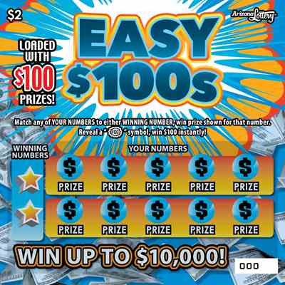 Easy $100S scratchcard - game number #1487 - front