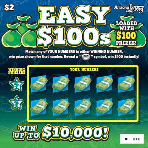 Easy $100S scratchcard - game number #1528 - front