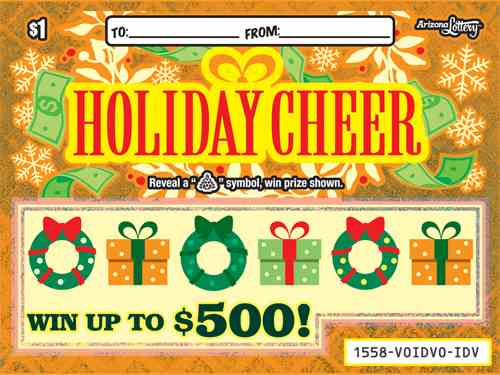 Holiday Cheer scratchcard - game number #1558 - front