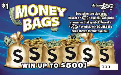 Money Bags scratchcard - game number #1448 - front