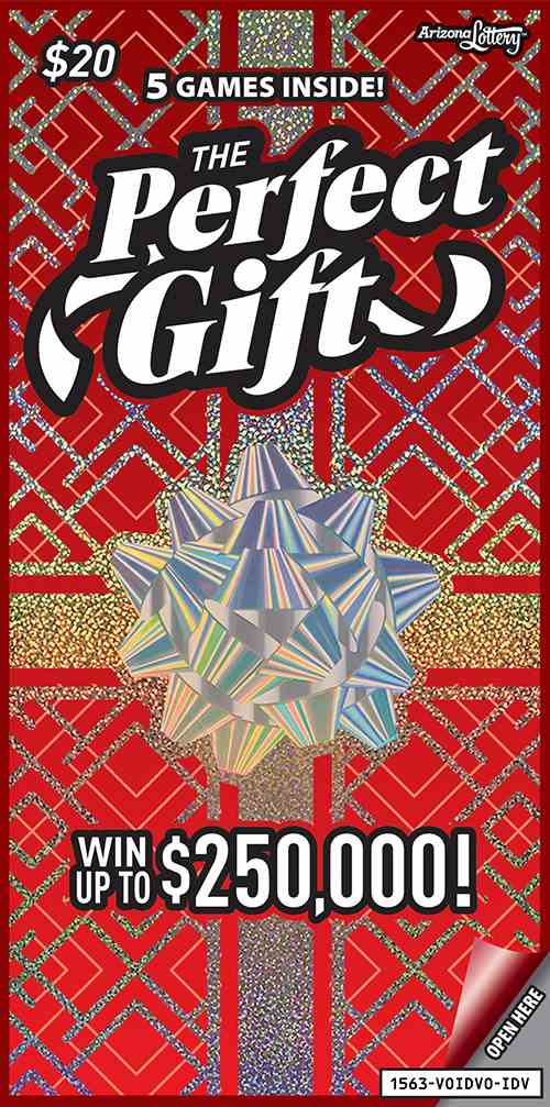 Perfect Gift scratchcard - game number #1563 - front