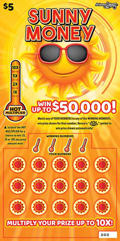 Sunny Money scratchcard - game number #1536 - front