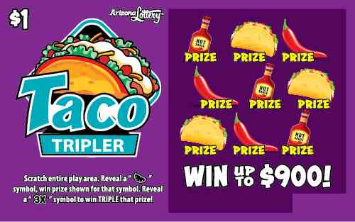 Taco Tripler scratchcard - game number #1503 - front