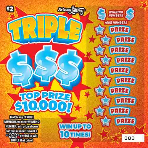 Triple $$$ scratchcard - game number #1422 - front