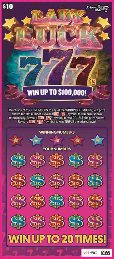 Triple Red 7'S scratchcard - game number #1543 - front