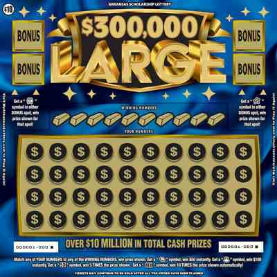 $300,000 Large scratchcard - game number #784 - front
