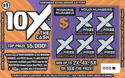 10X® The Cash scratchcard - game number #829 - front