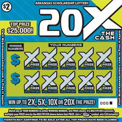 20X The Cash scratchcard - game number #830 - front