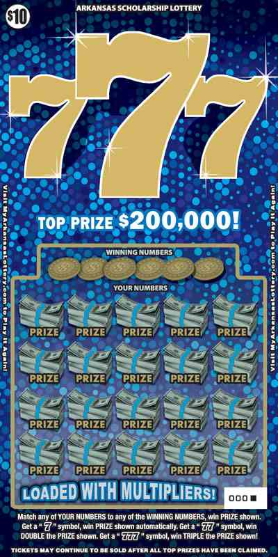 777 scratchcard - game number #859 - front