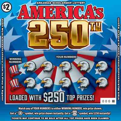 America's 250Th scratchcard - game number #897 - front