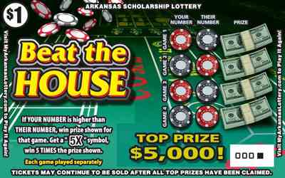 Beat The House scratchcard - game number #789 - front