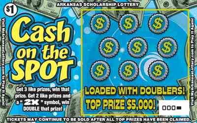 Cash On The Spot scratchcard - game number #807 - front