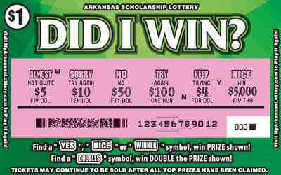 Did I Win? scratchcard - game number #860 - front-scratched