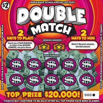 Double Match scratchcard - game number #840 - front