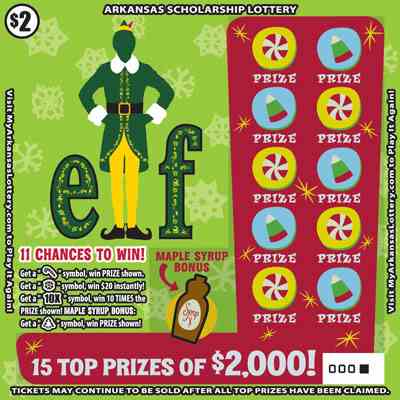 Elf scratchcard - game number #865 - front