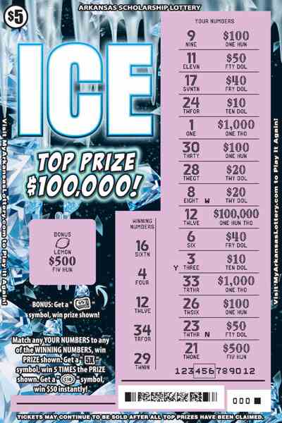 Fire And Ice scratchcard - game number #880 - front-scratched