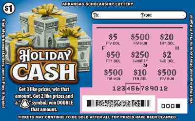 Holiday Cash scratchcard - game number #864 - front-scratched