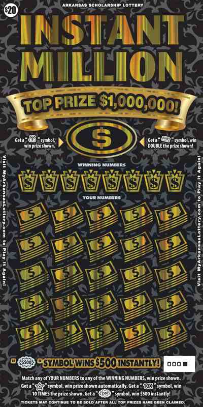 Instant Million scratchcard - game number #868 - front