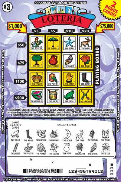 Loteria scratchcard - game number #835 - front-scratched