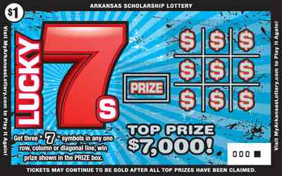 Lucky 7S scratchcard - game number #878 - front