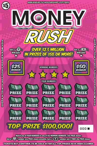 Money Rush scratchcard - game number #805 - front