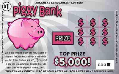 Piggy Bank scratchcard - game number #803 - front