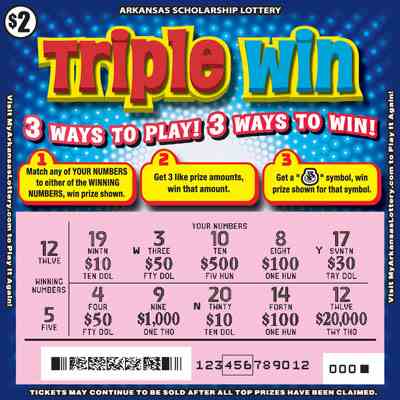 Triple Win scratchcard - game number #893 - front-scratched