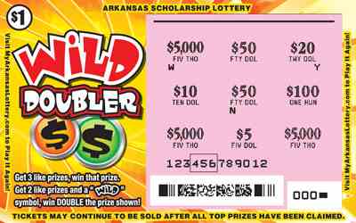 Wild Doubler scratchcard - game number #892 - front-scratched