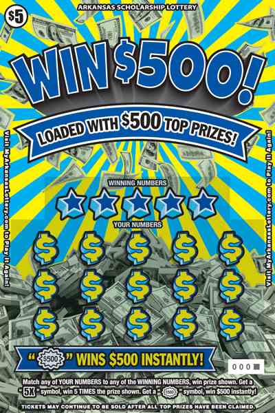 Win $500! scratchcard - game number #898 - front