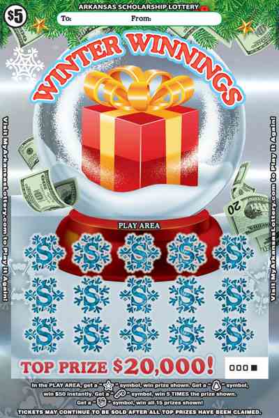Winter Winnings scratchcard - game number #867 - front