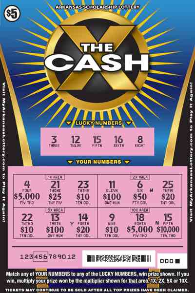 X The Cash scratchcard - game number #870 - front-scratched