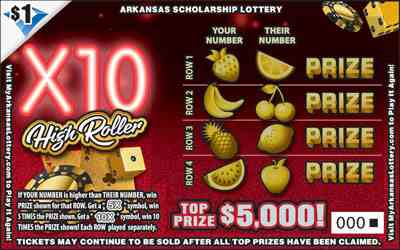 X10 High Roller scratchcard - game number #851 - front