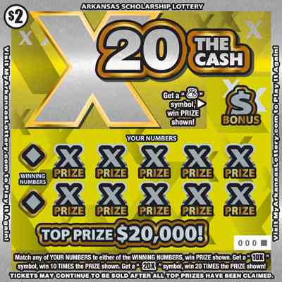 X20 The Cash scratchcard - game number #905 - front