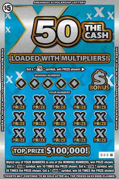 X50 The Cash scratchcard - game number #906 - front