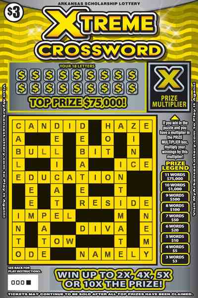 Xtreme Crossword scratchcard - game number #795 - front