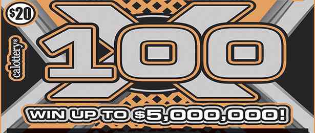 100X scratchcard - game number #1577 - front