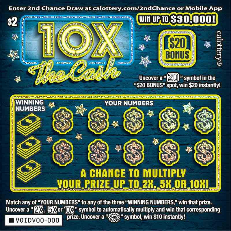 10X The Cash scratchcard - game number #1719 - front