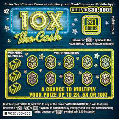 10X The Cash scratchcard - game number #1719 - front