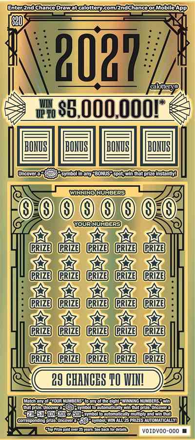 2027 scratchcard - game number #1753 - front