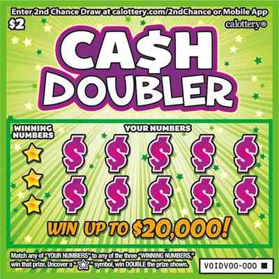 Ca$H Doubler scratchcard - game number #1732 - front