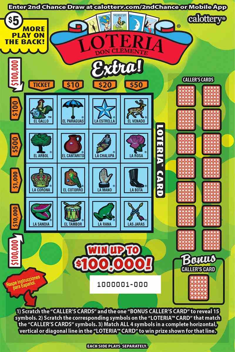Loteria Extra! scratchcard - game number #1653 - front