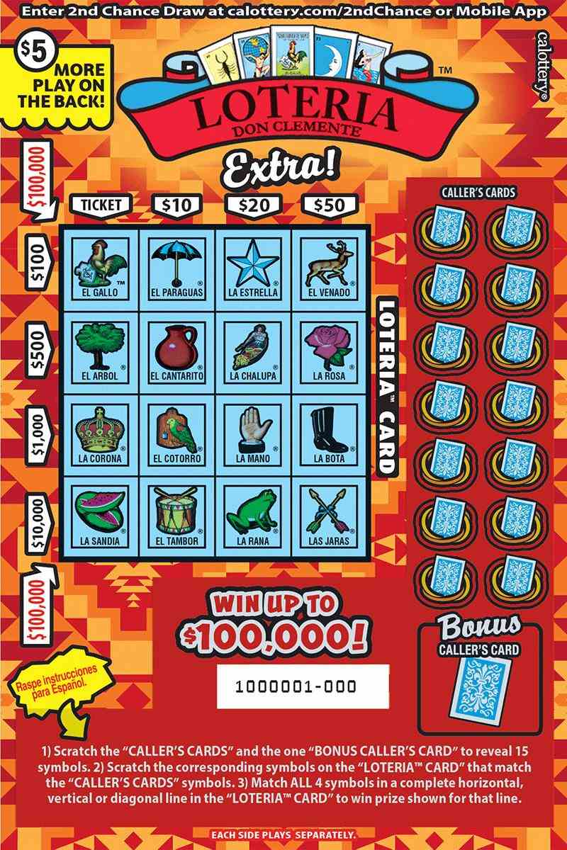 Loteria Extra! scratchcard - game number #1737 - front