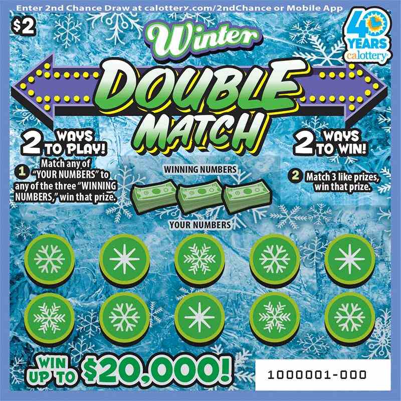 Winter Double Match scratchcard - game number #1701 - front