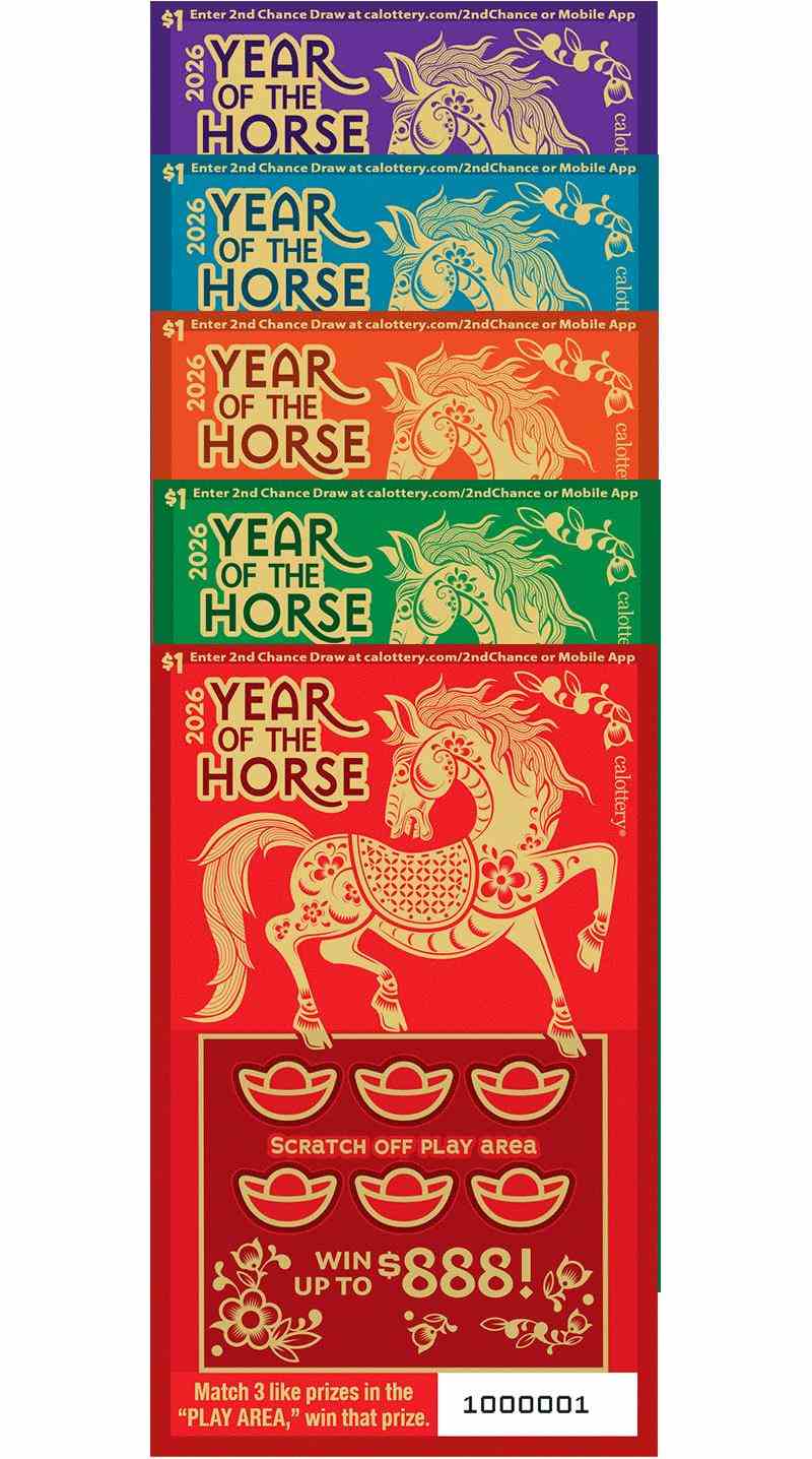 Year Of The Horse scratchcard - game number #1706 - front