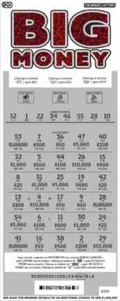 Big Money scratchcard - game number #303 - front-scratched