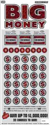 Big Money scratchcard - game number #303 - front