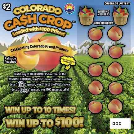 Colorado Ca$H Crop scratchcard - game number #2936 - front